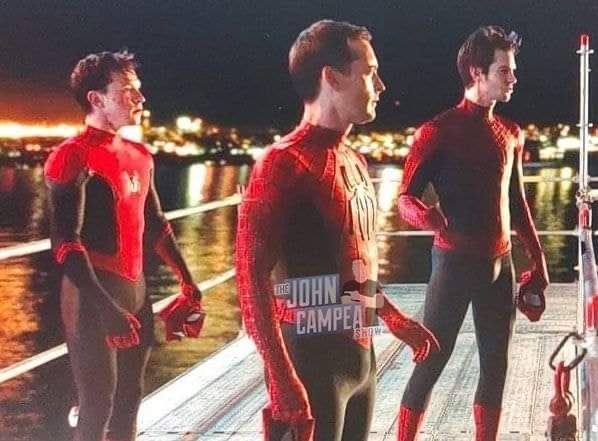 Tom Holland, tobey maguire e Andrew Garfield