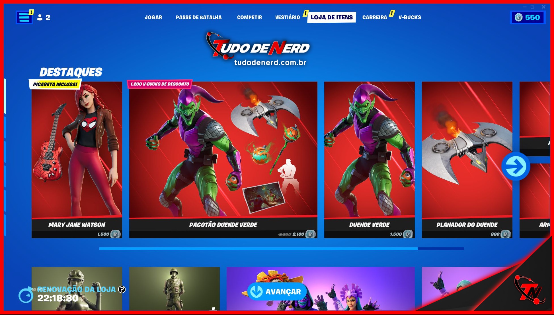 loja fortnite
